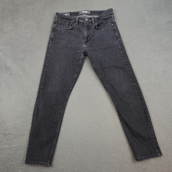 Revtown Decade Denim Jeans Mens 31x30 Black Taper Fit Stretch Casual Modern - Picture 1 of 13